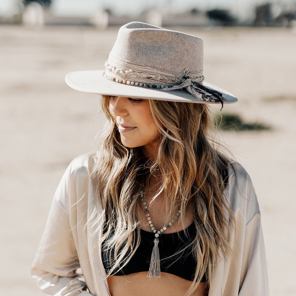 Moonshine - Womens Cream Felt Fedora 