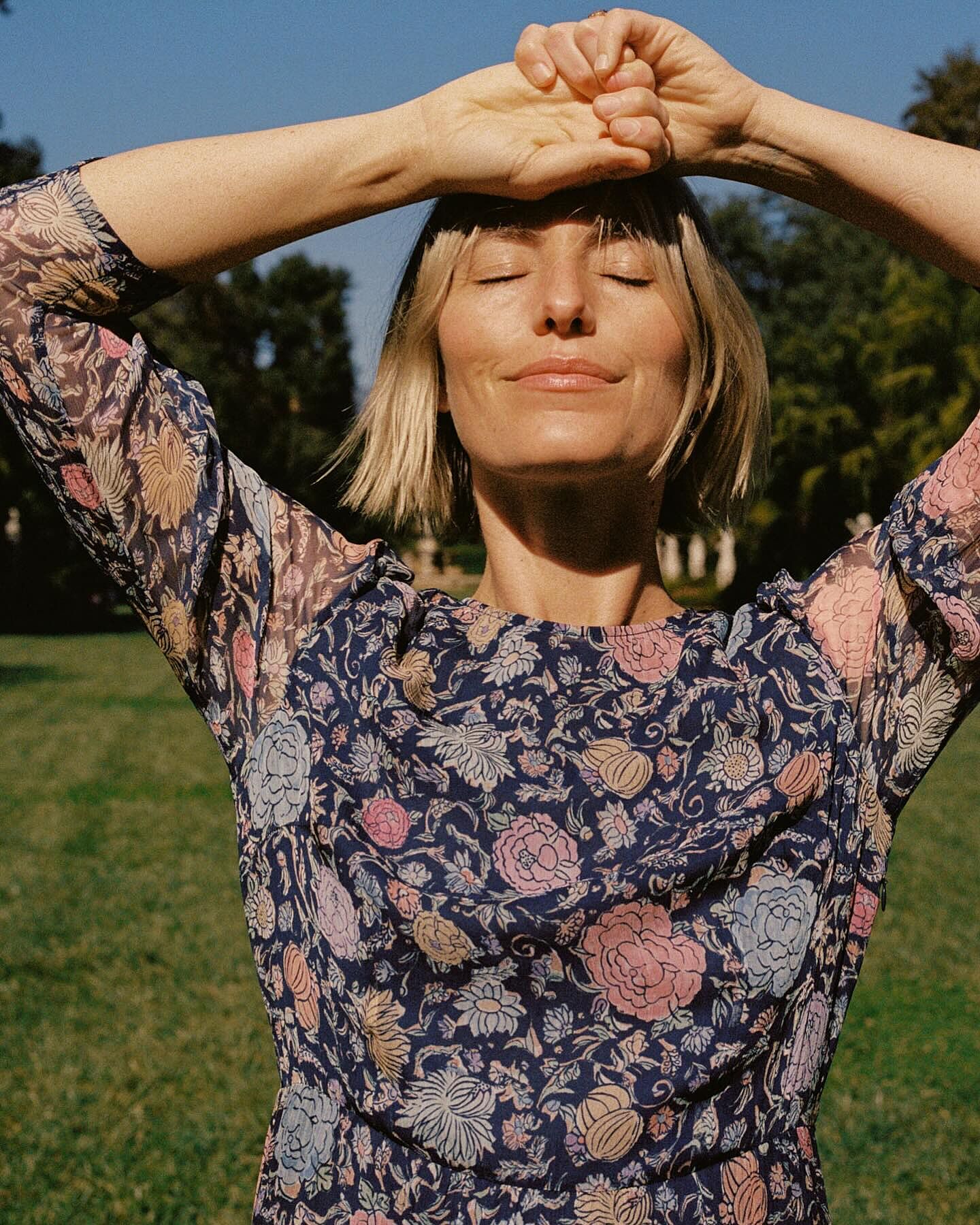 RIXO リキソー ブランド ワンピース Kristen floral 838458 Kristen Cotton Midi Dress in Pink Goan Floral Multi