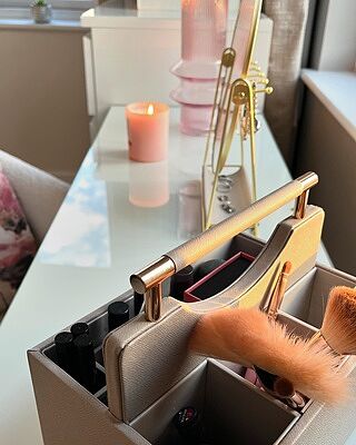 Taupe Classic Cosmetic Organiser