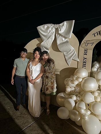 Prosecco White Rosette Frill Maxi Dress