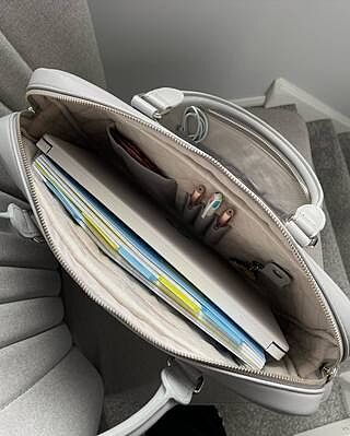 Taupe Laptop Bag