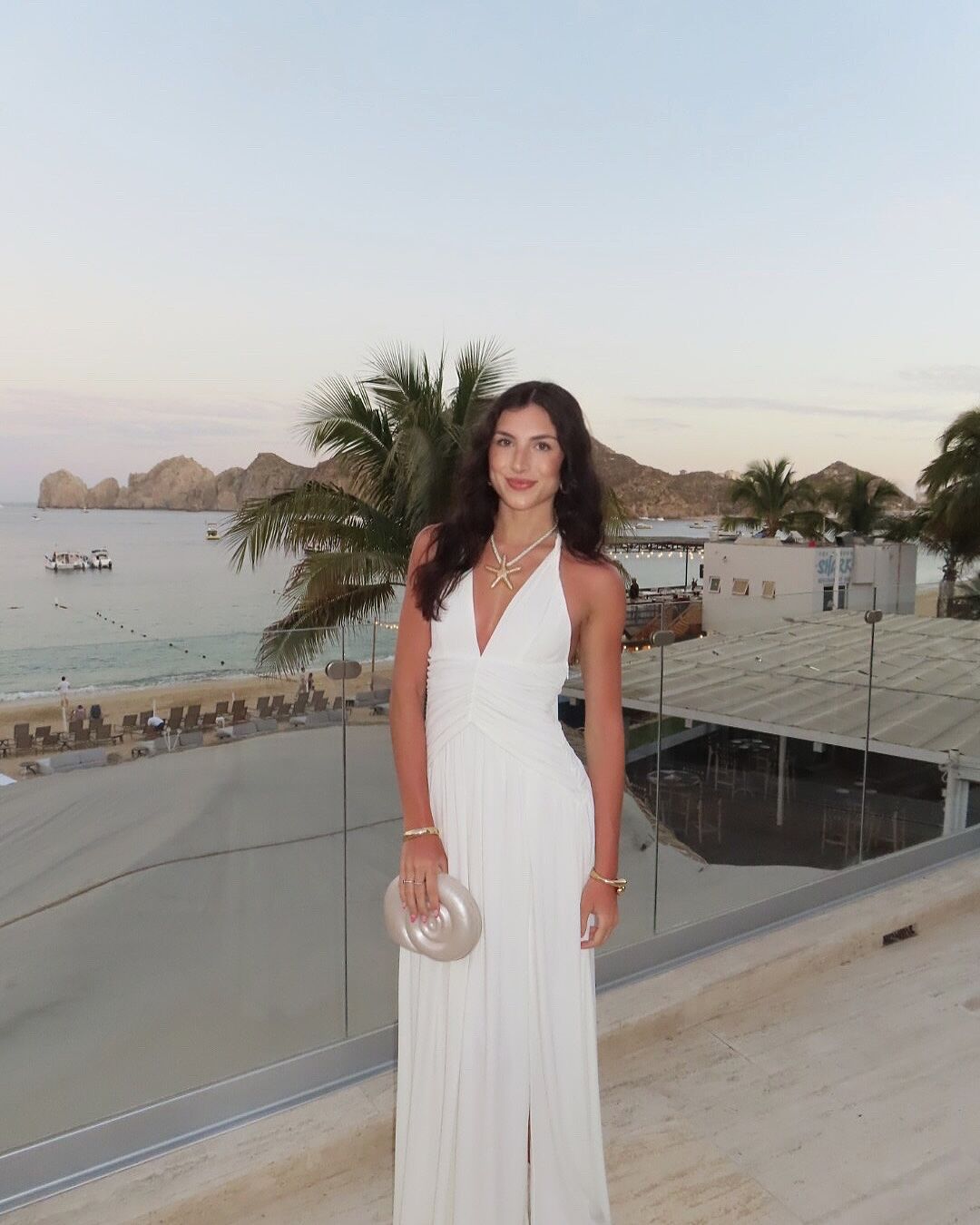 Shop the Italia Azure Gathered Waist Maxi Dress White
