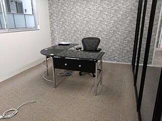 キーボード収納付きL字型ガラスPCデスク 幅1560 奥行1560 高さ755 FB