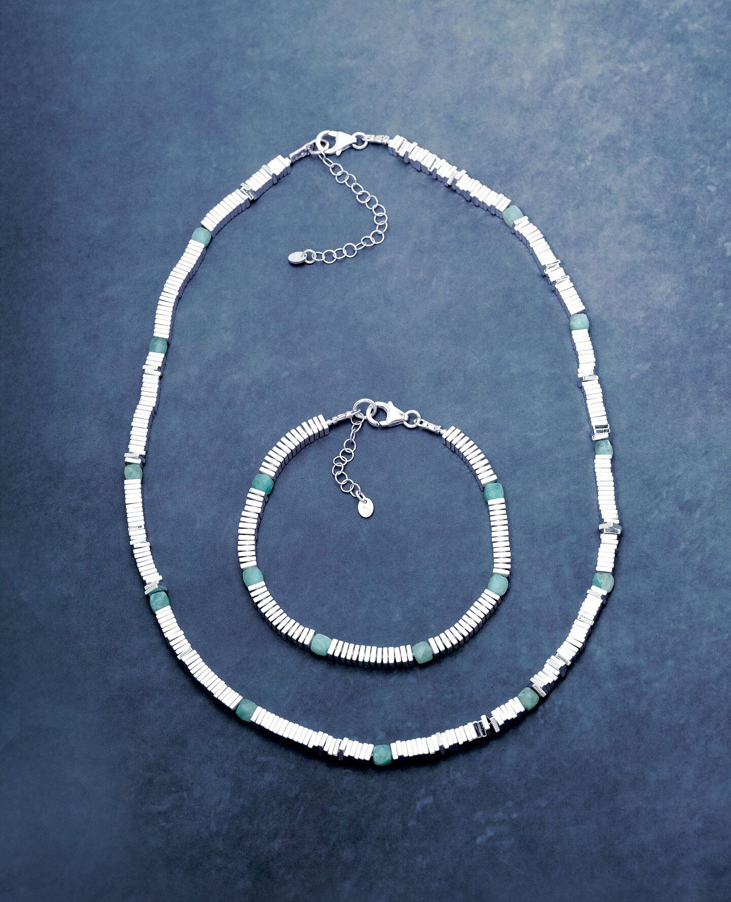 Collier Long 60 Pouces Silpada - Perles Hématite, Turquoise, Perle, Obsidienne