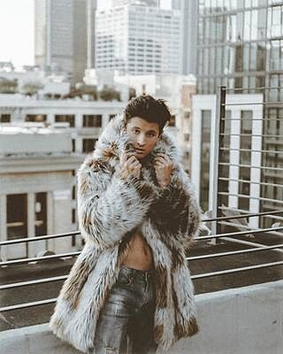 Men's Faux Fur Coat with Hood | Arctic Fox - SpiritHoods