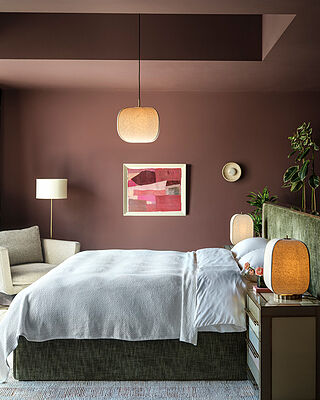 Bloxham Rectangular Table Lamp - Natural - Brass