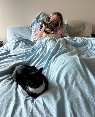 PupSheets™ Hair Resistant, Antimicrobial & Cooling Sheet Set - Sky Blue