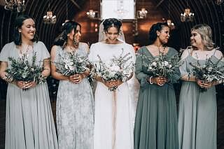 eucalyptus bridesmaid dress