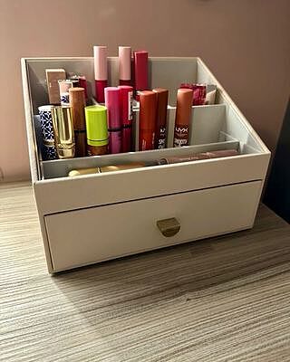 Taupe Makeup Organiser