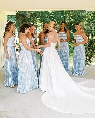 Saylor Satin Pleated Floral Print Dress