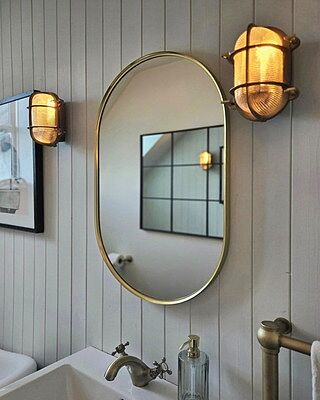 Bulkhead Outdoor & Bathroom Oval Wall Light - 6 Inch