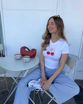 White Star Baby Tee | Beginning Boutique US