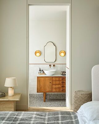 Hayle Outdoor & Bathroom Round Diffuser Wall Light - Brass