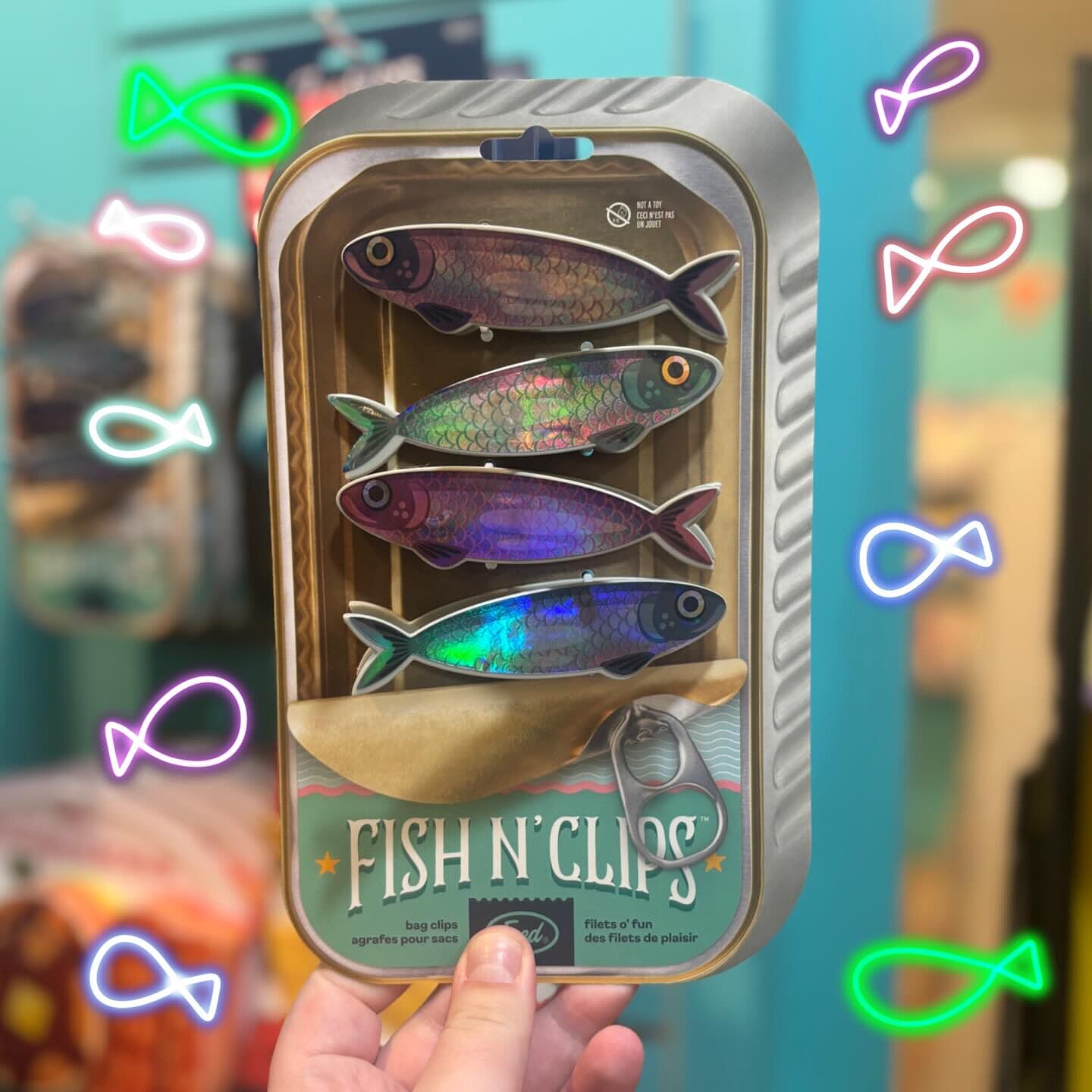 FISH N' CLIPS | Sardine Bag Clips
