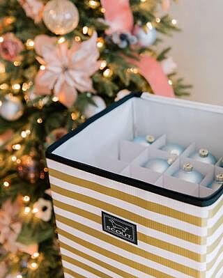 Joy Box Ornament Storage Bin - Frost Yourself Pattern | SCOUT Bags