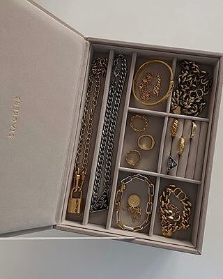 Taupe Classic Jewellery Box Lid