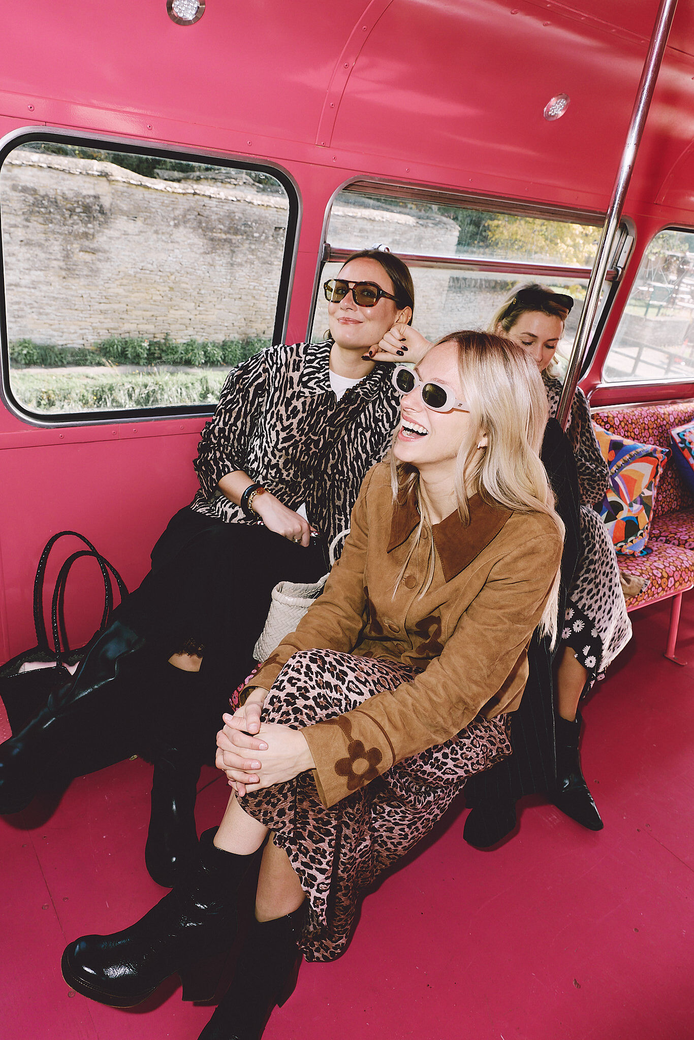 Trista Jacquard Cardigan in Bohemia Leopard Brown | RIXO ⋆