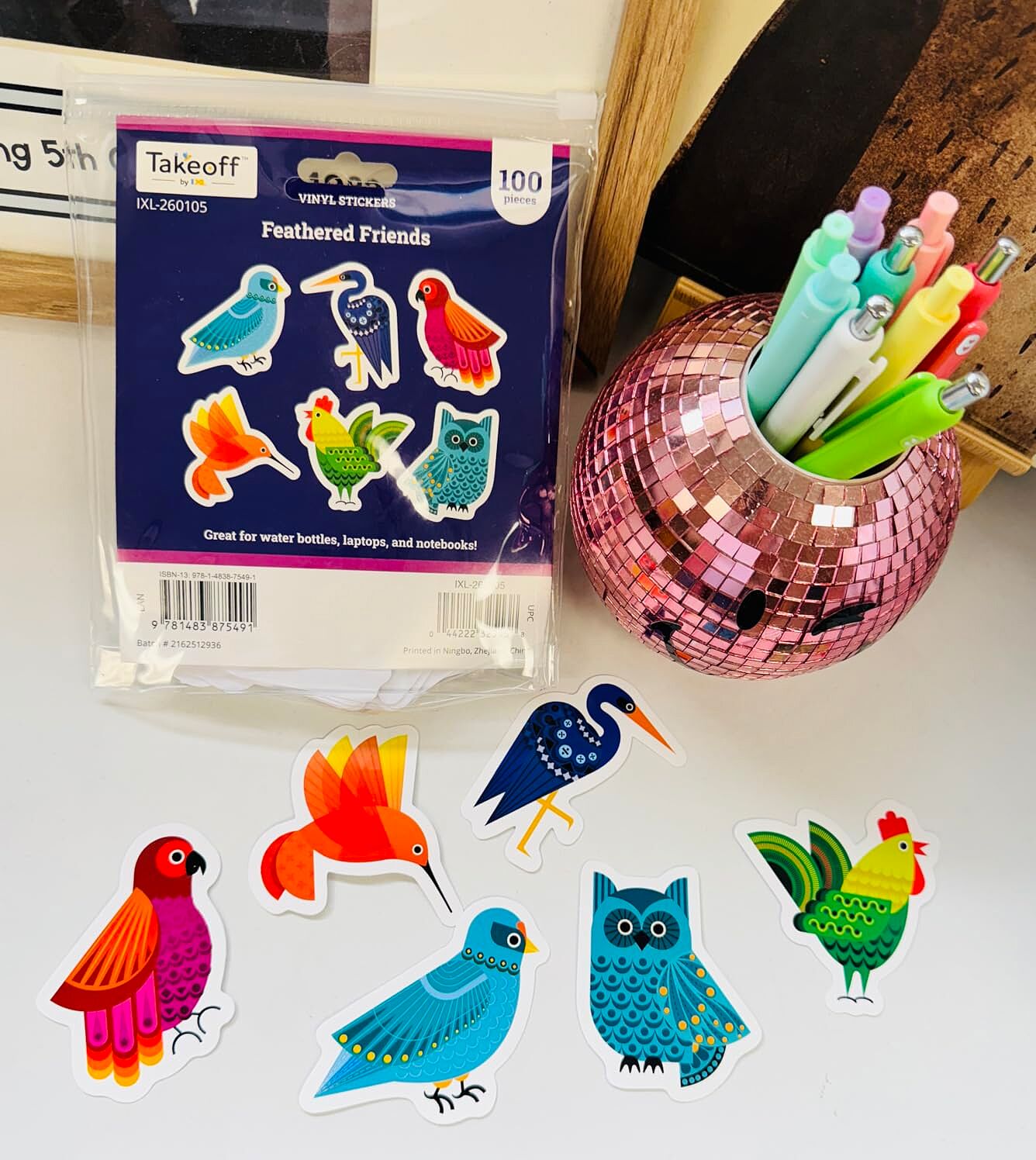 IXL Takeoff Feathered Friends Vinyl Sticker Pack