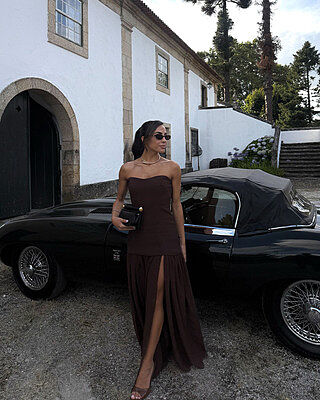 fitted lace wedding dress Jocelyn Maxi Dress main image 1