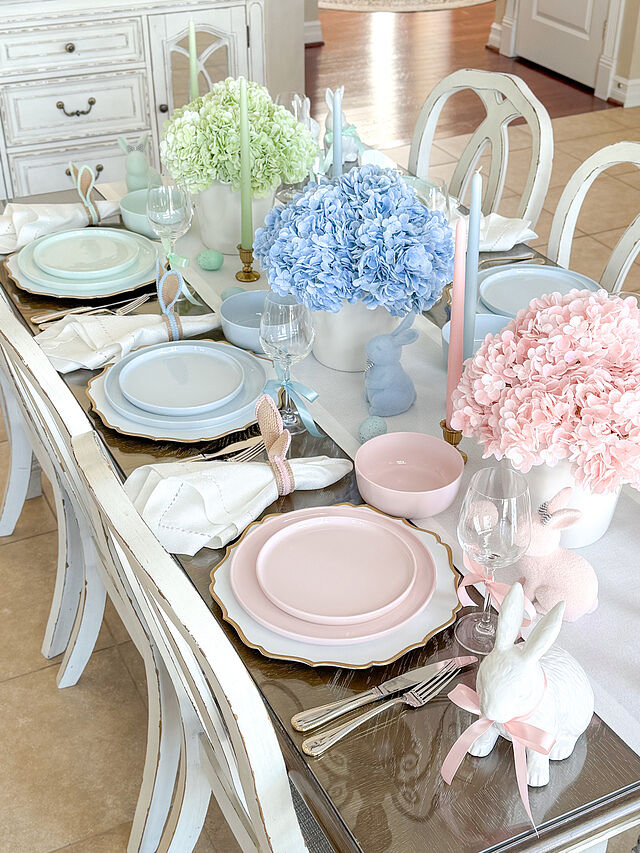 Madison 12 Piece Misty Blue Dinnerware Set, Service for 4