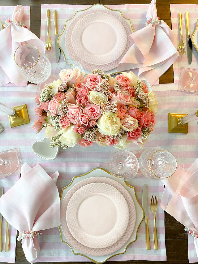 Madison Pink 12 Piece Dinnerware Set, Service for 4