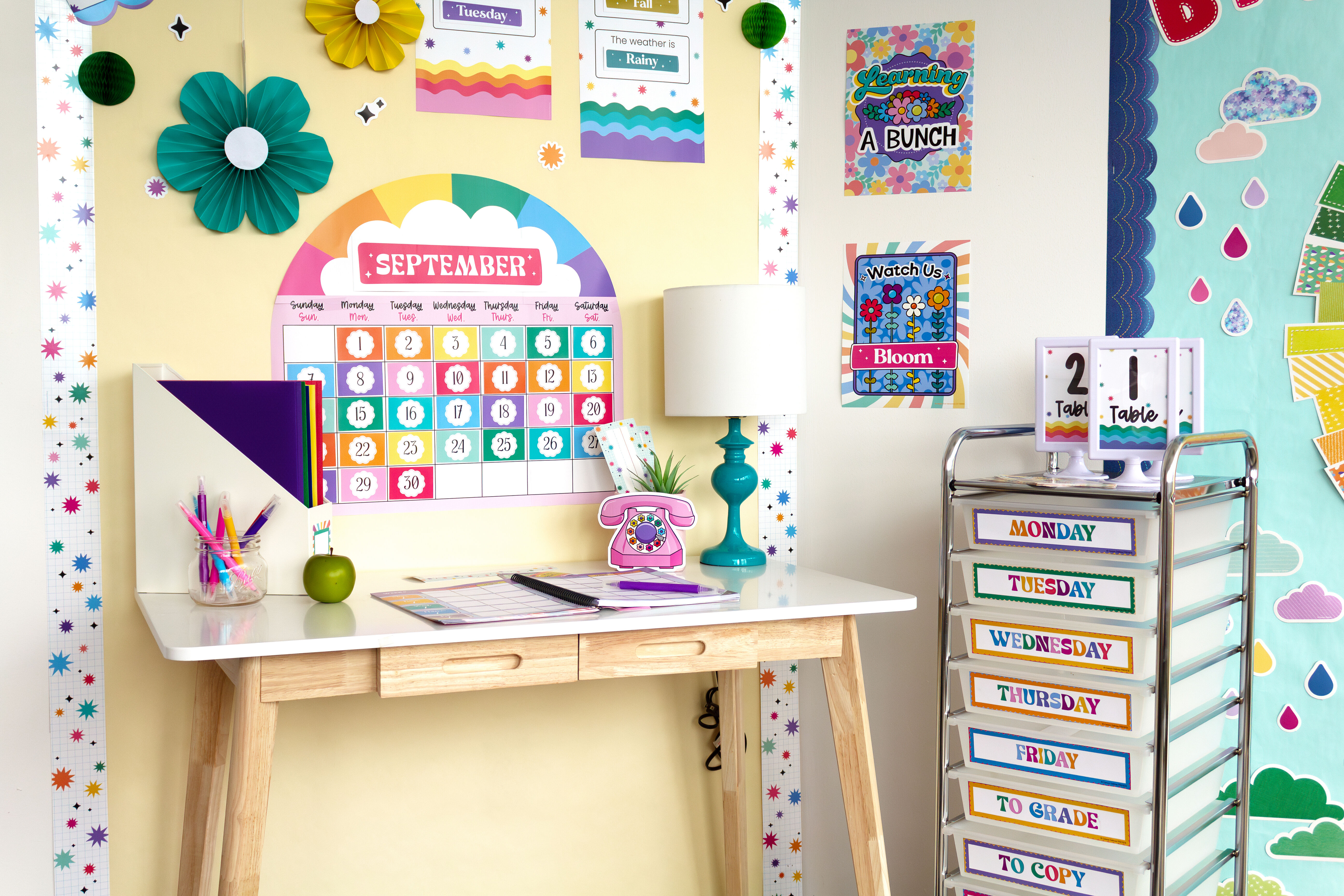 Flip Calendar For Classroom, Colorful Classroom Calendar...