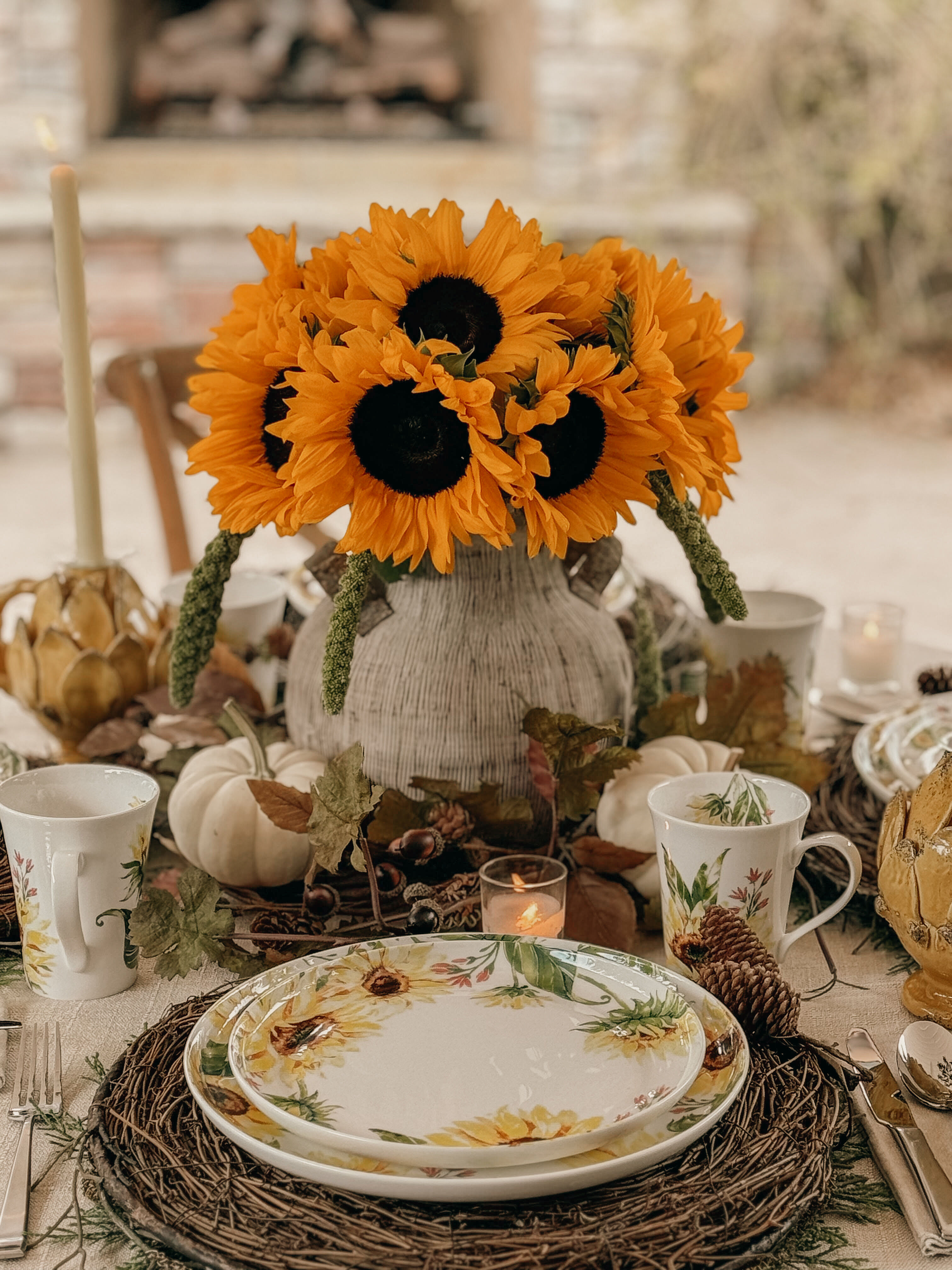 Sunflower Set of 4 Soup Cereal Bowls