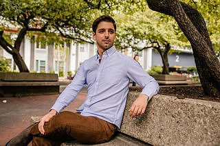 Weekend Oxford Standard Fit - Blue Stripe