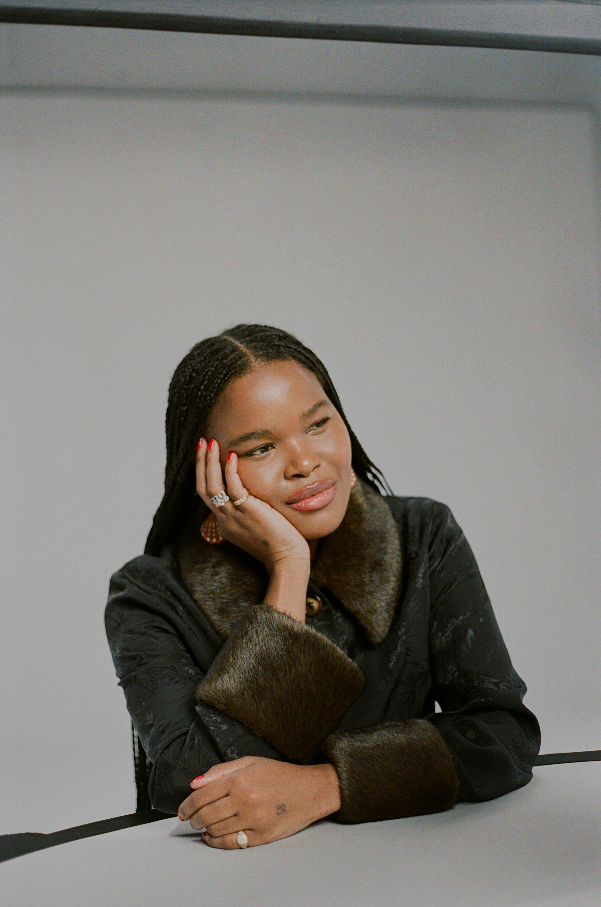 Luanne Jacquard Jacket in Black | RIXO USA ⋆