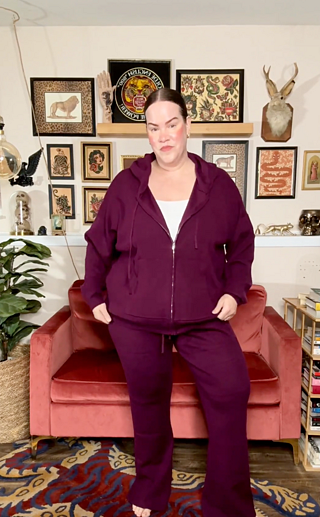 Knitted Mila Zip Hoodie - Acai – Universal Standard