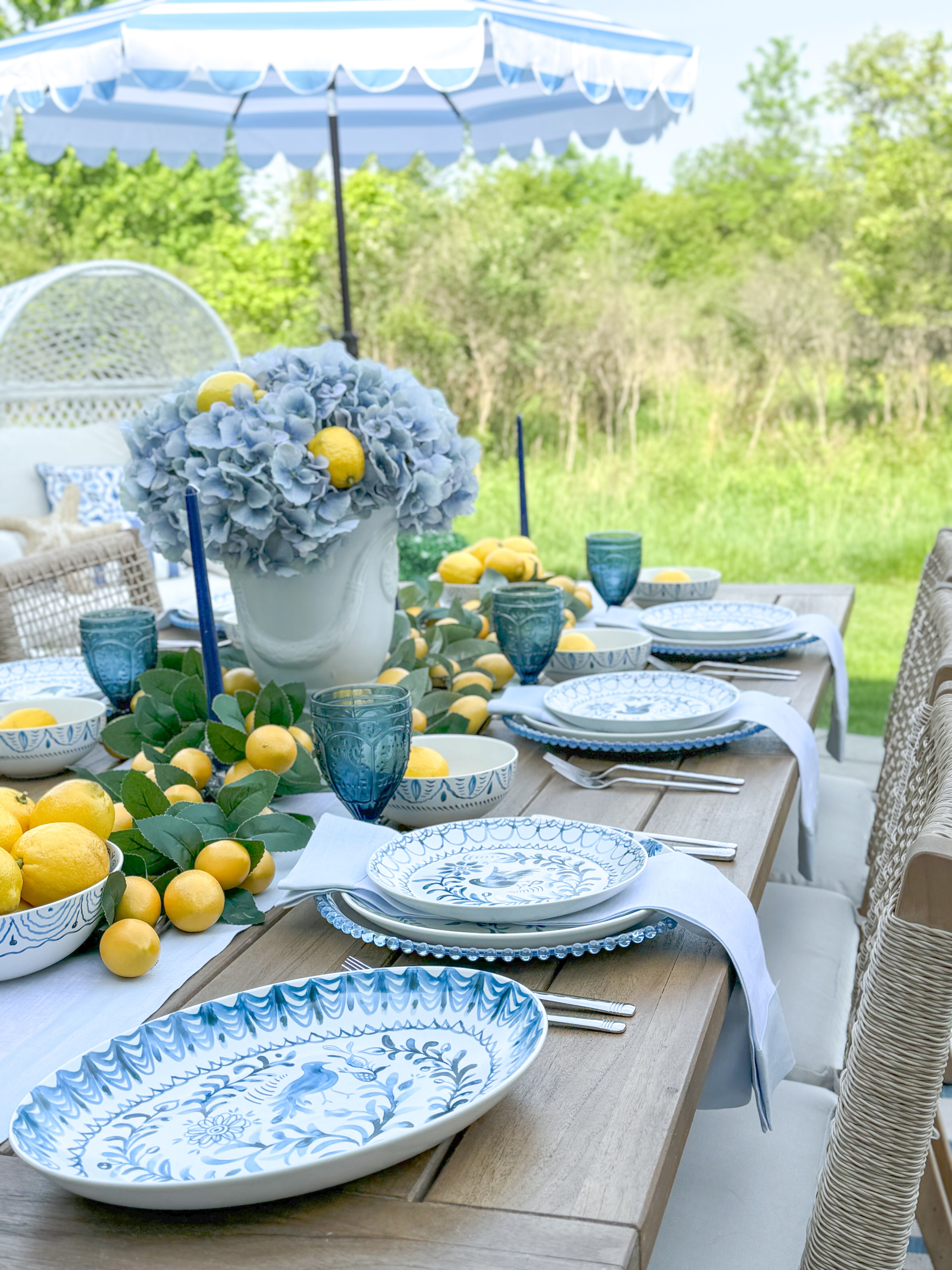 Sicily Blue Salad Plate