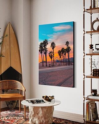 Santa Monica Sunset Wall Art | BIG Wall Décor
