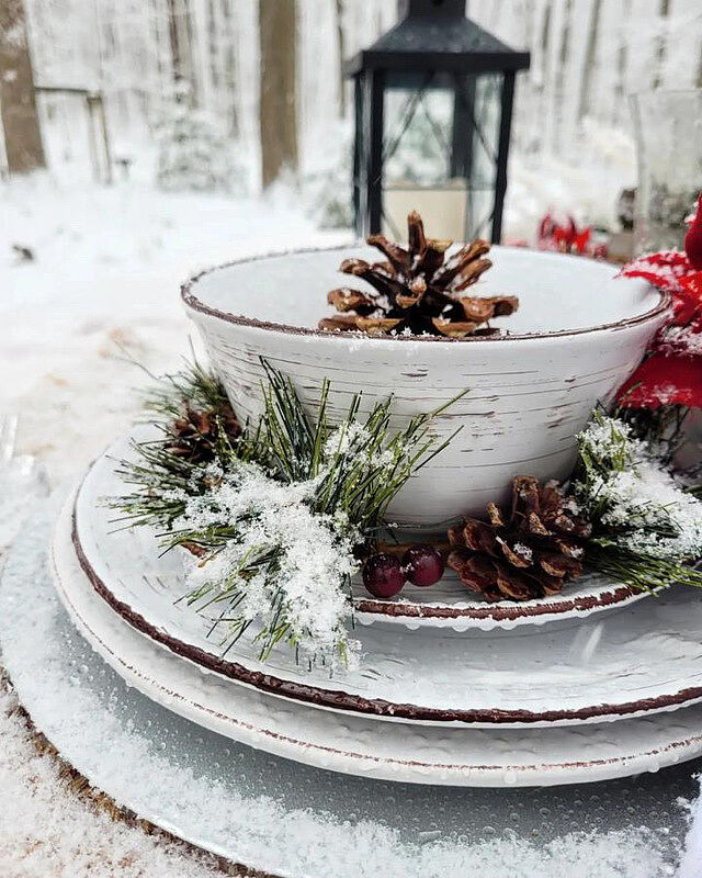 Trellis White Double Handled Soup Bowl