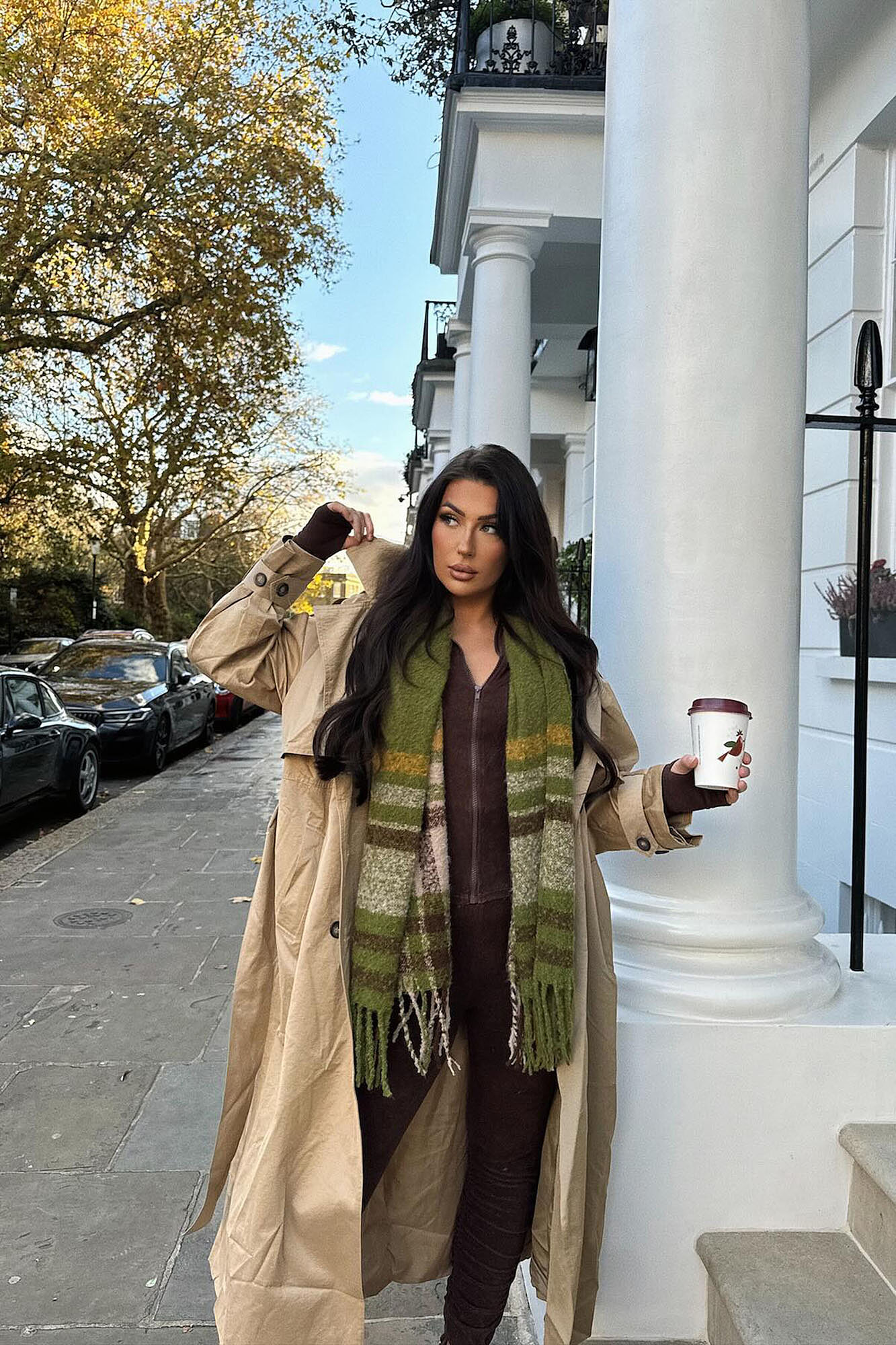 Deep Forest Glove And Scarf Set | Fashion Nova