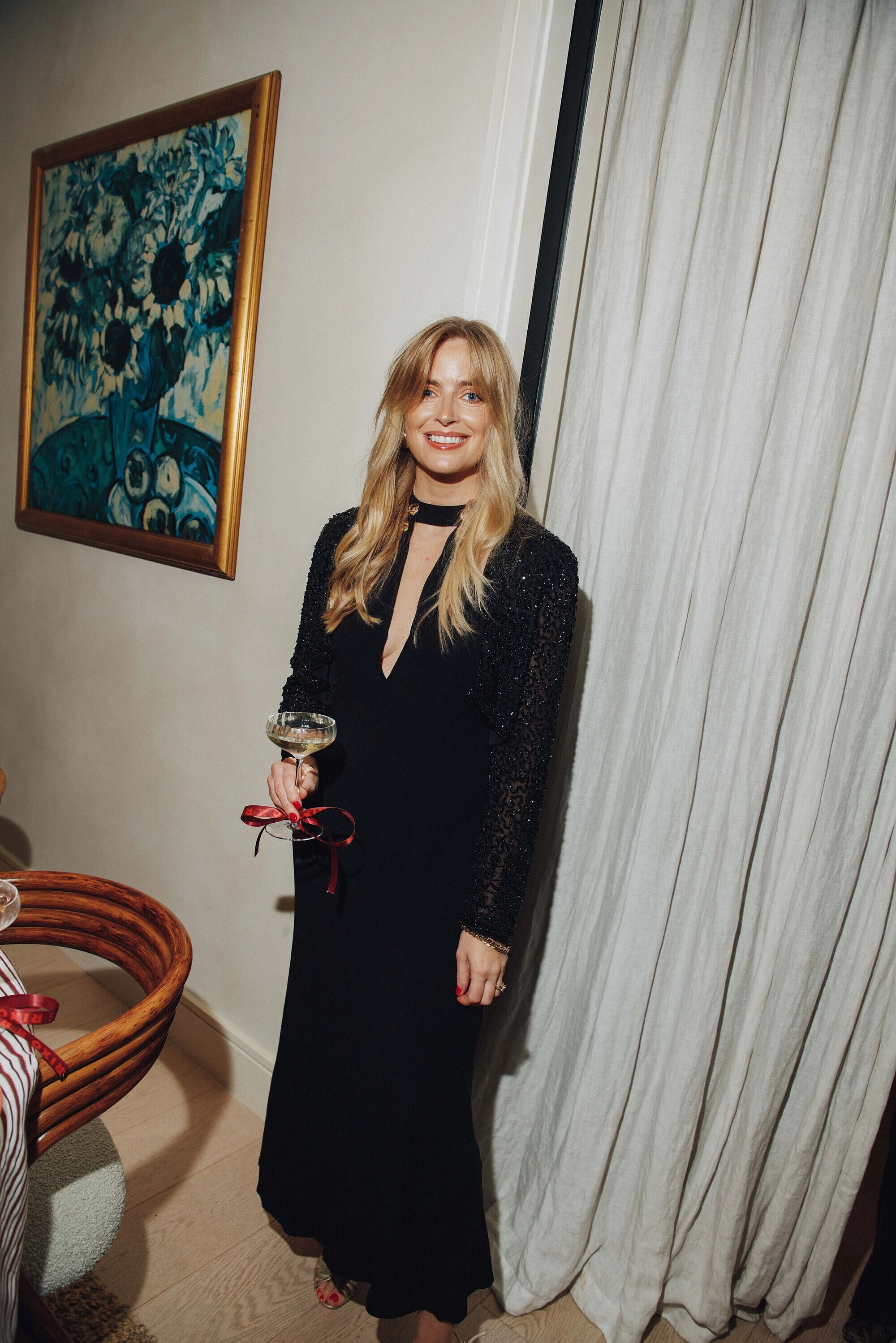 Eleanor Cotton Midi Dress in White Bohemia Spot Ivory | RIXO