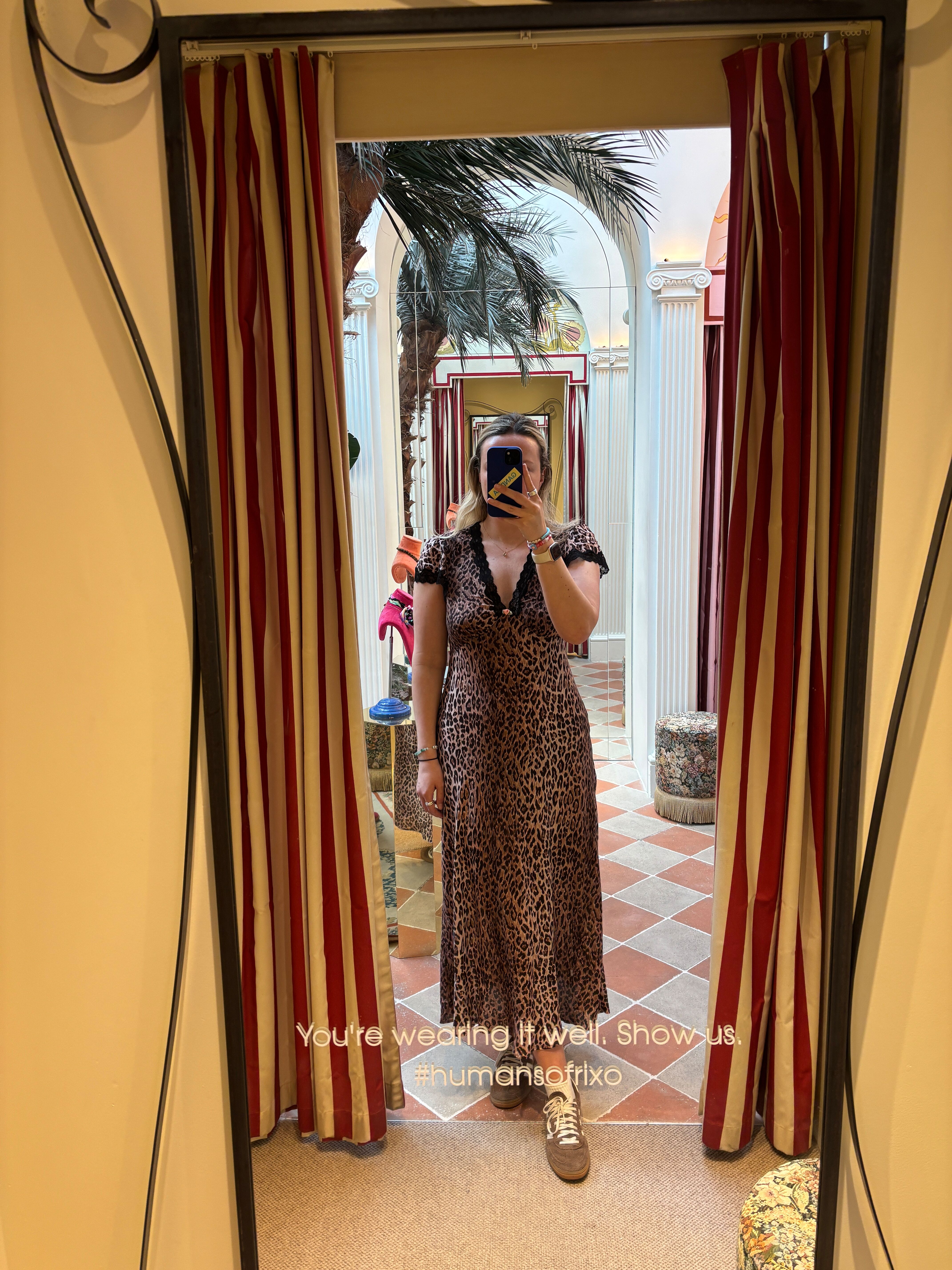 Clarice Silk-Velvet Dress in Steel Blue | RIXO USA ⋆
