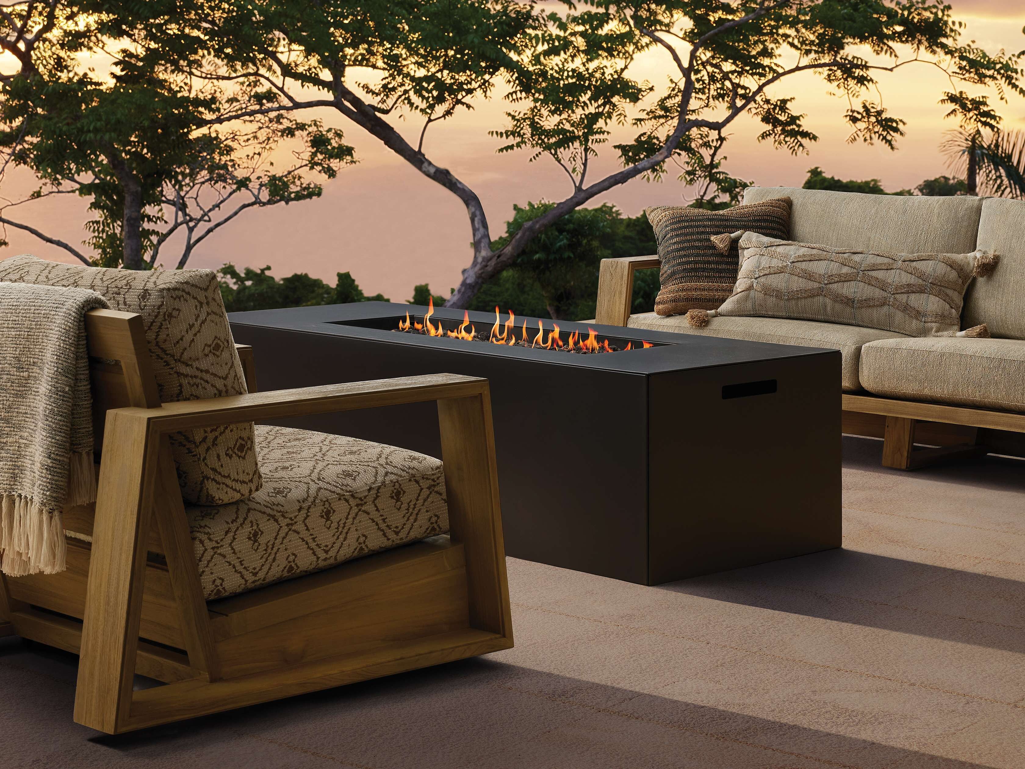 Coden Rectangular Natural Gas Fire Pit – Arhaus