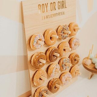 Personalized Wooden Donut Wall Display