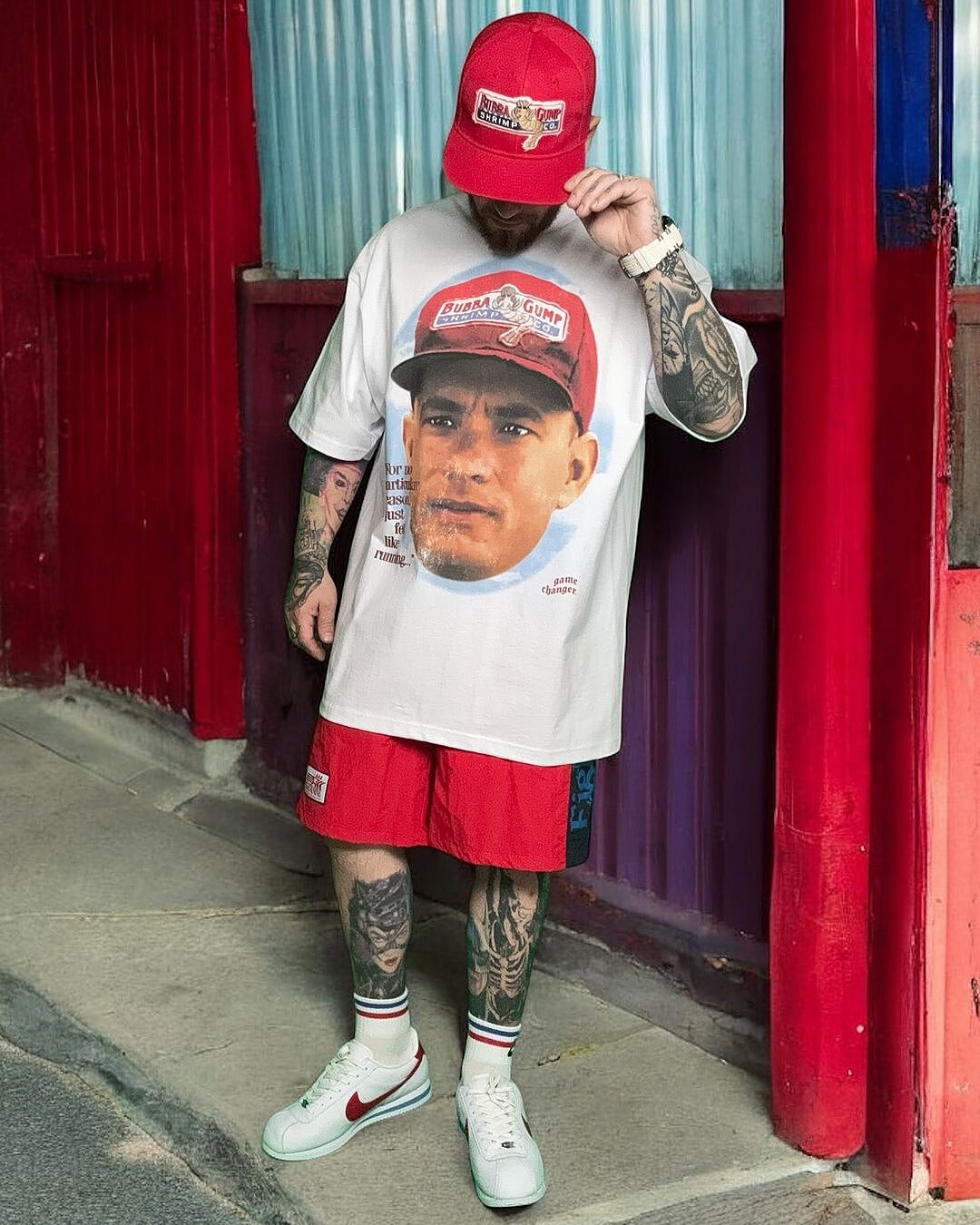 Forrest gumpスウェット Forrest Gump Running Club Yellow Unisex T-Shirt Size Sz XL