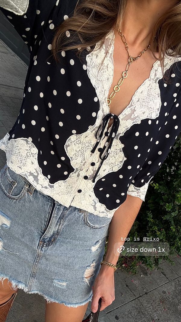 Ursula Silk-Velvet Top in Black | RIXO USA ⋆