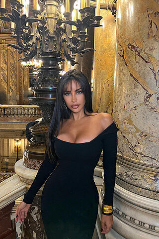 short black dress with feathers Glitz & Glamour Black Glitter Mini Dress main image 1