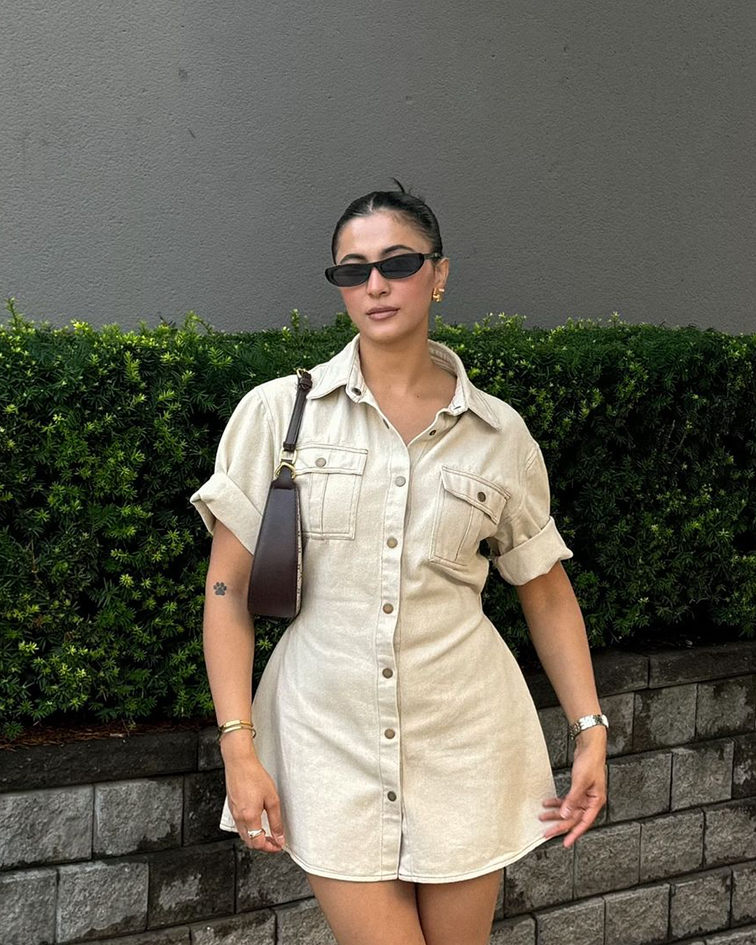 Leilani Mini Dress - Denim Short Sleeve Button Up Dress with Gold Hardware in Indigo Denim | Showpo USA Leilani Mini Dress - Denim Short Sleeve Button Up Dress with Gold Hardware in Indigo Denim | Showpo USA