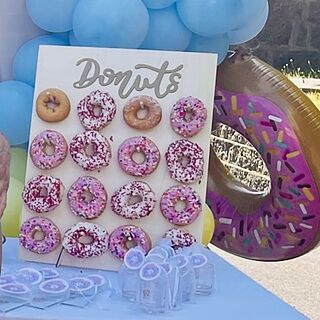 Personalized Wooden Donut Wall Display