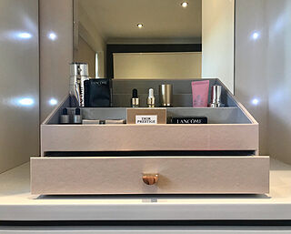 Blush Pink Makeup Organiser