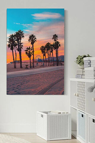 Santa Monica Sunset Wall Art | BIG Wall Décor