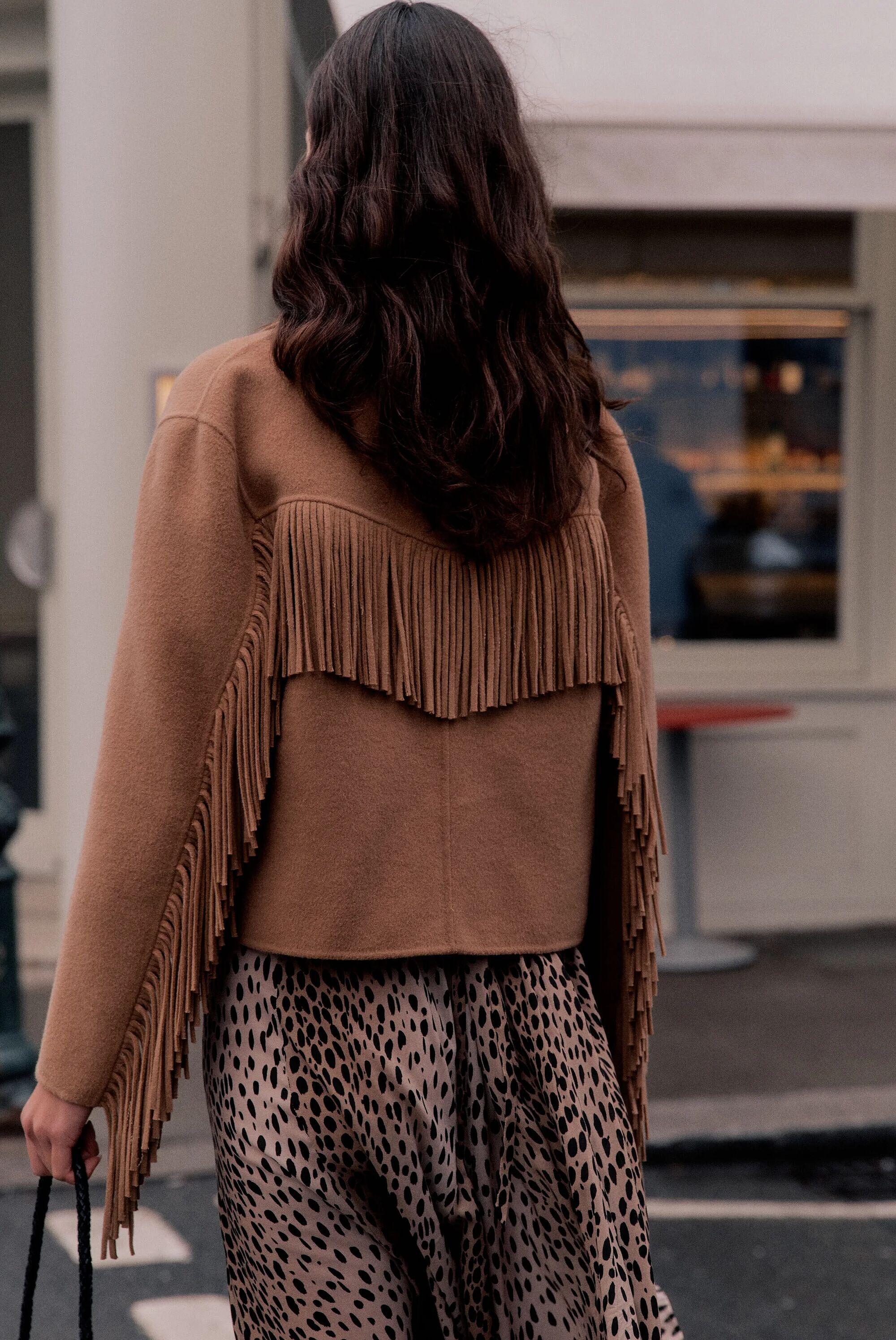 Ashleigh Wool Jacket in Brown Camel | RIXO USA ⋆